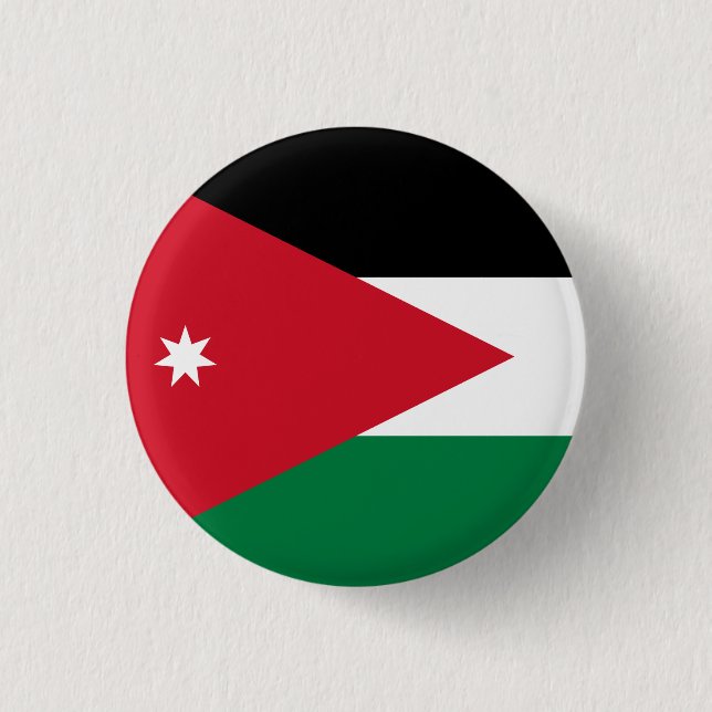 Jordan-Flagge Button (Vorderseite)