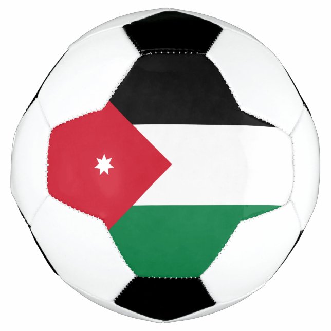 Jordan-Flagge Fußball (Vorderseite)