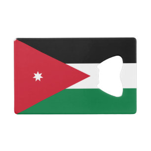 Jordan-Flagge Geldbeutel Flaschenöffner