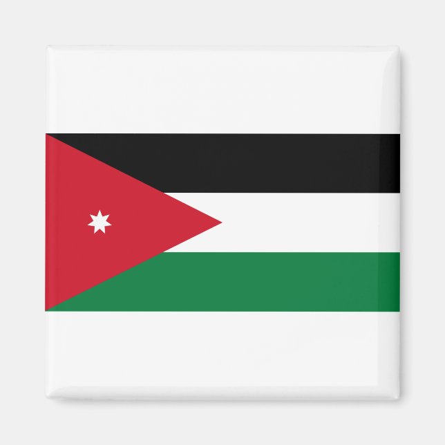 Jordan-Flagge Magnet (Vorne)