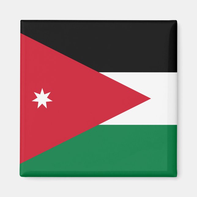 Jordan-Flagge Magnet (Vorne)