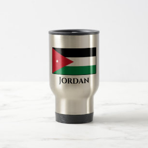 Jordan-Flagge Reisebecher