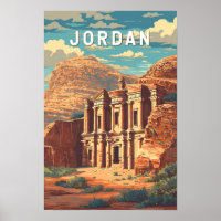 Jordan Illustration Reise Kunst Vintage