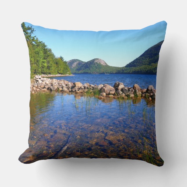 Jordan Pond I im Acadia National Park Kissen (Vorderseite)
