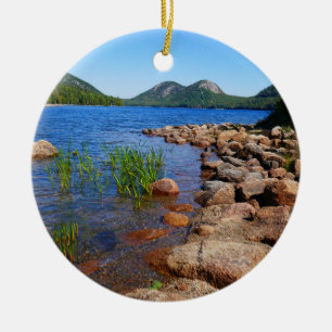 Jordan Pond II im Acadia National Park Keramik Ornament