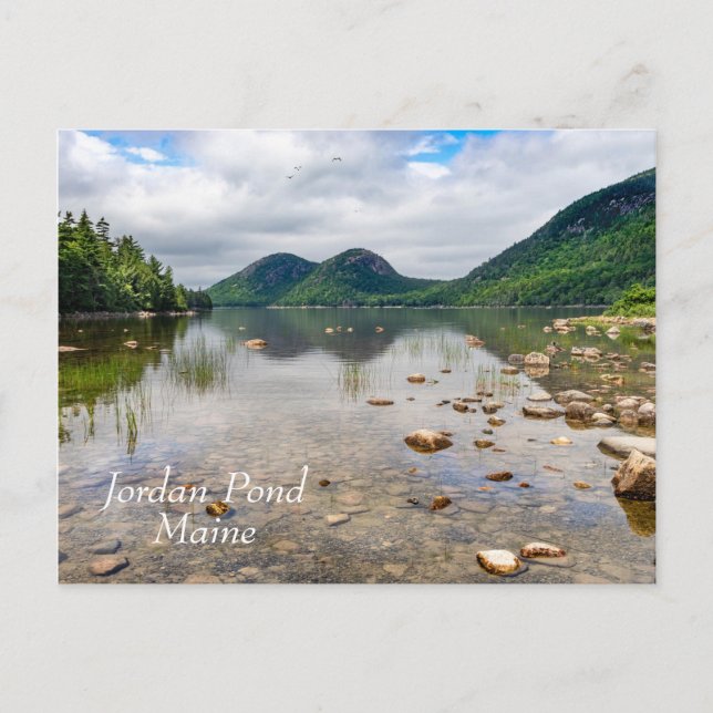 Jordan Pond in Acadia National Park in Maine Postkarte (Vorderseite)