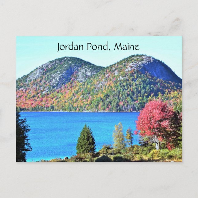 Jordan Pond Maine Postcard Postkarte (Vorderseite)