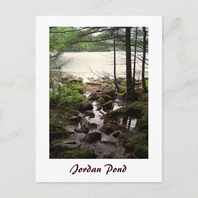 Jordan Pond Shore Trail Postkarte (Vorderseite)