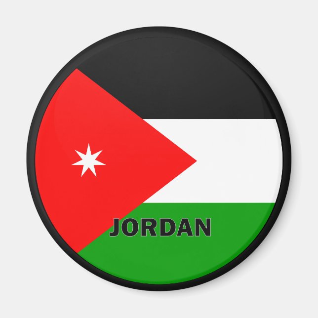 Jordan Roundel Qualitätsflagge Magnet (Vorne)