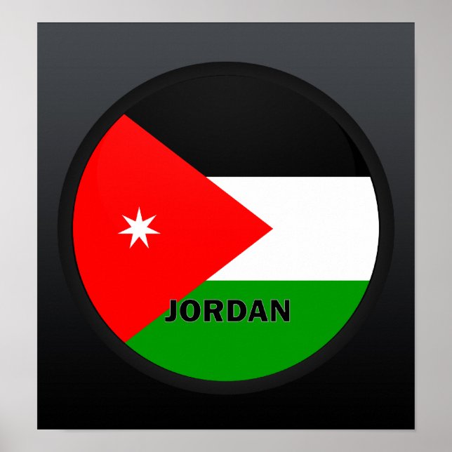 Jordan Roundel Qualitätsflagge Poster (Vorne)