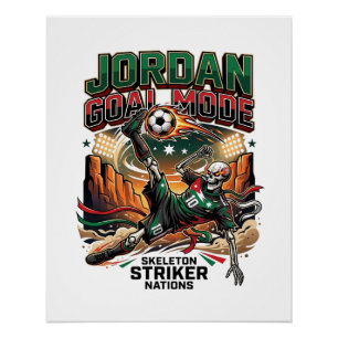 Jordan Tor-Modus Skelett Stürmer Nationen Dynamisc Poster