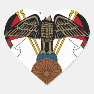 Jordan-Wappen Herz-Aufkleber