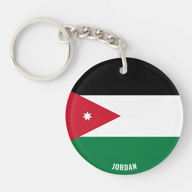 Jordanie Drapeau de charme patriotique (Devant)