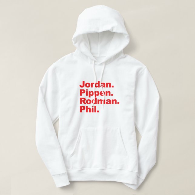 Jordanie Pippen Rodman Phil Sweat - shirt à capuch (Design devant)