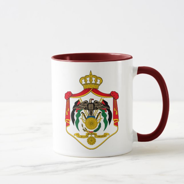 Jordanien-Emblem Tasse (Rechts)