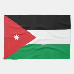 Jordanien-Flagge Küchentuch