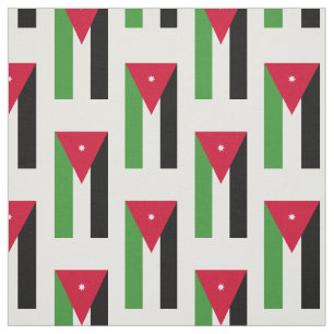Jordanien-Flagge Stoff