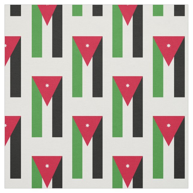 Jordanien-Flagge Stoff (Muster)