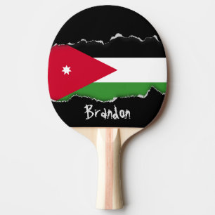 Jordanien-Flagge Tischtennis Schläger