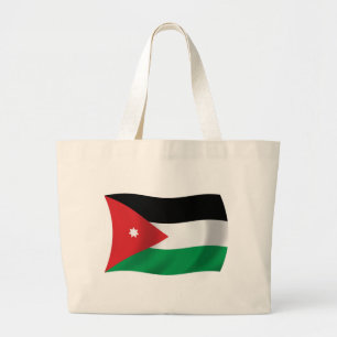 Jordanien-Flagge-Tragetasche Jumbo Stoffbeutel