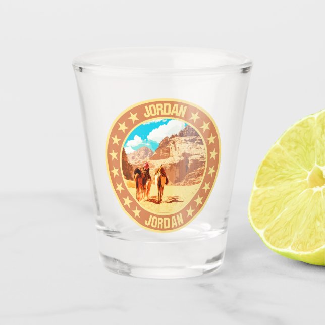 Jordanien Schnapsglas (Vorderseite)
