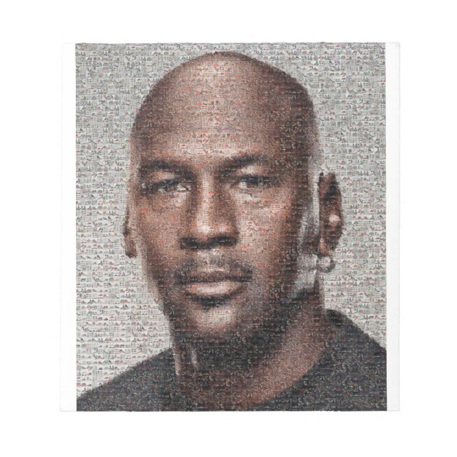Jordaniens Portrait von 10.000 Flugsneakern. Notizblock (Vorderseite)