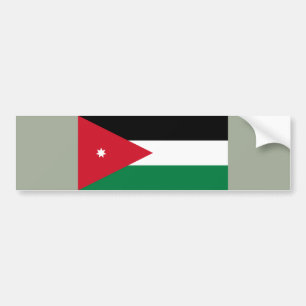 jordanische Flagge Autoaufkleber