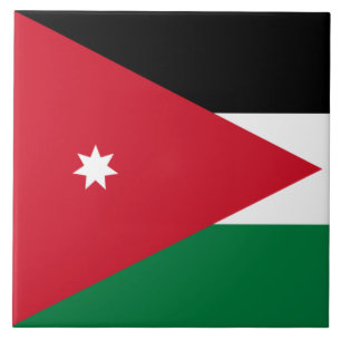 jordanische Flagge Fliese