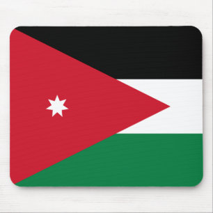 jordanische Flagge Mousepad