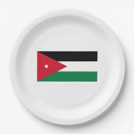 jordanische Flagge Pappteller