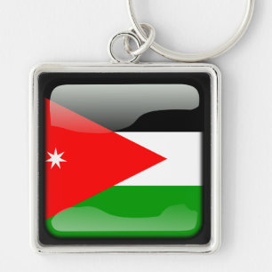 jordanische Flagge Schlüsselanhänger