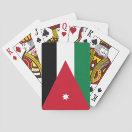 jordanische Flagge Spielkarten