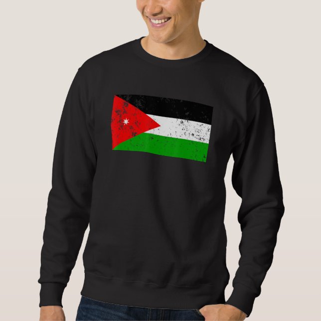 jordanische Flagge Sweatshirt (Vorderseite)