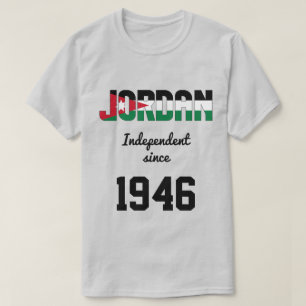 Jordanische Flagge Unabhängigkeitsfeier T-Shirt