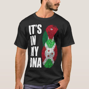 Jordanische und burundische DNA-Erbeflagge T-Shirt