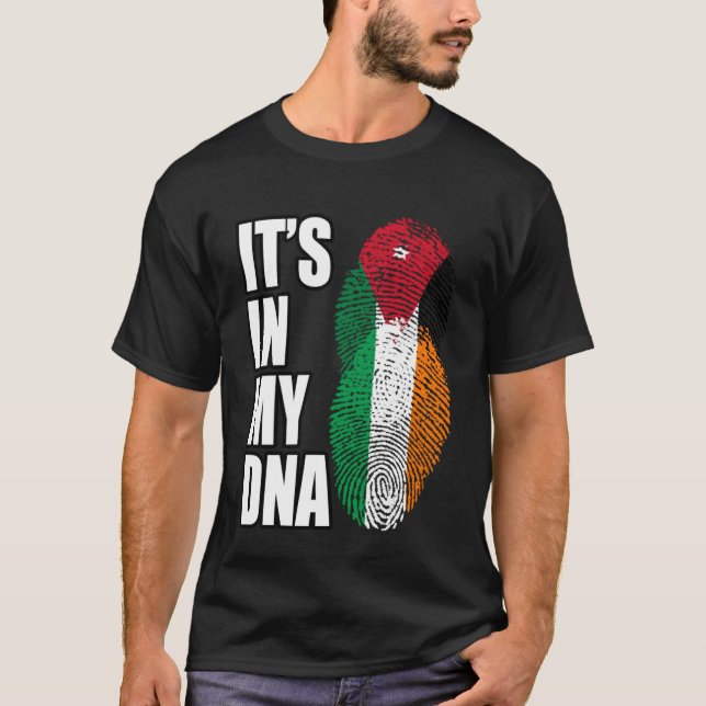 jordanische und irische DNA-Mischung T-Shirt (Vorderseite)