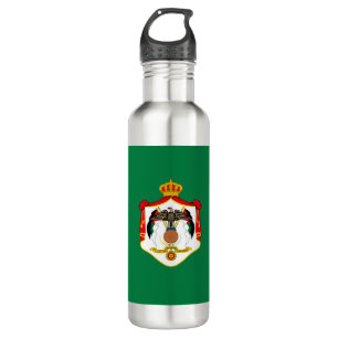 Jordanischer Wappen-Papierbecher Edelstahlflasche