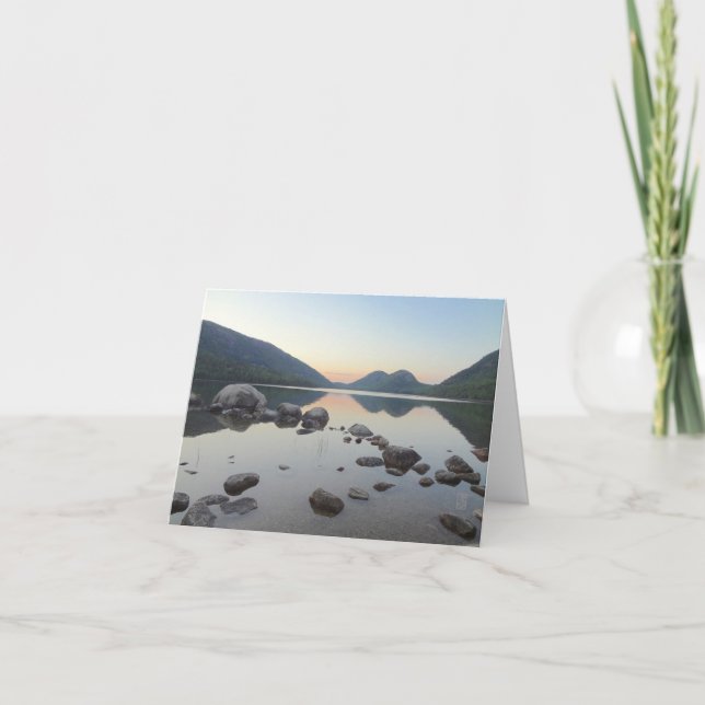 Jordon Pond/"The Bubbles" Leere Begrüßung Karte (Vorderseite)