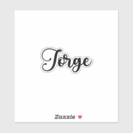 Jorge Name - Handgeschriebene Kalligrafie Aufkleber