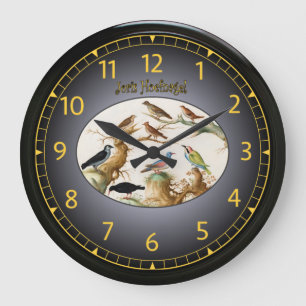 Joris Hoefnagel ~ Vögel ~ 1542-1601~ Wien ~ V007 Große Wanduhr