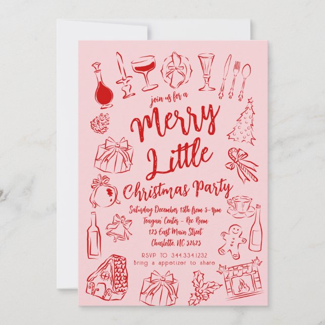 Jory Little Christmas Party Invitation (Devant)