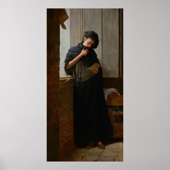 José Almeida Jr - Saudade (Longing) (1899) Poster (Vorne)