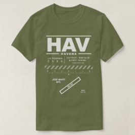 José Martí Internationaler Flughafen HAV T - Shirt