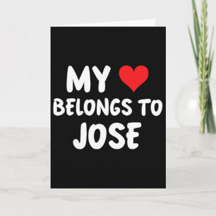 Jose - Mein Herz gehört Jose - Liebe Karte