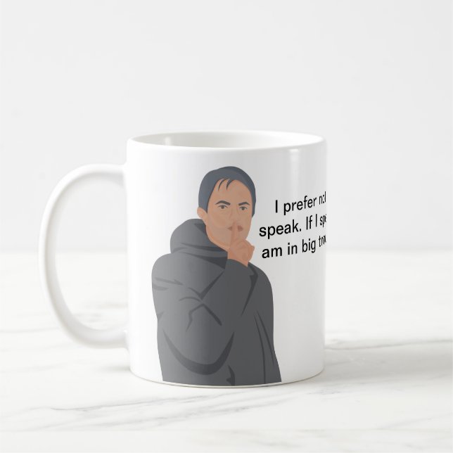 Jose Mourinho - Ich ziehe es vor, nicht zu spreche Kaffeetasse (Links)