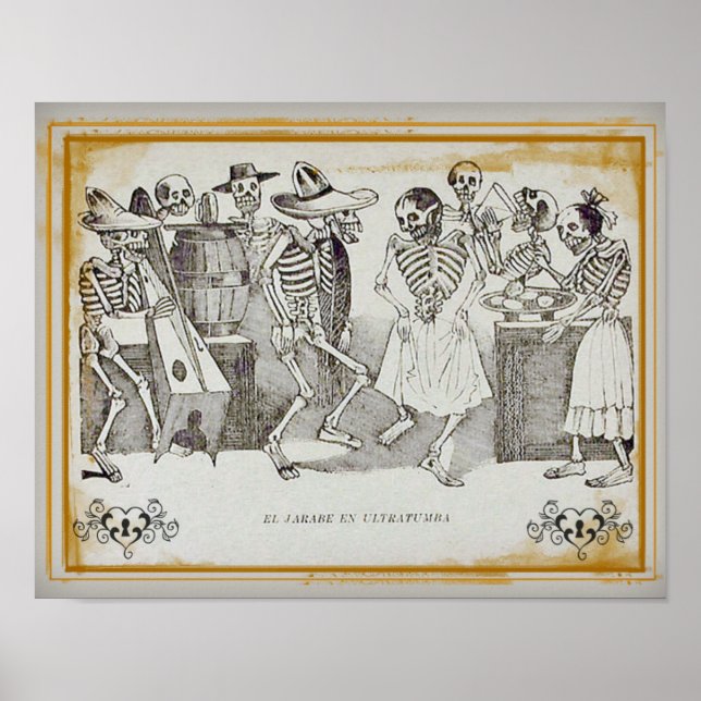 José Posada-El jarabe en ultratumba 14"x11" Print Poster (Vorne)
