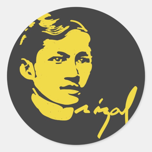 Jose Rizal Aufkleber (Vorderseite)