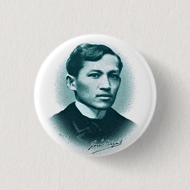 Jose Rizal (grüner Druck) Button (Vorderseite)