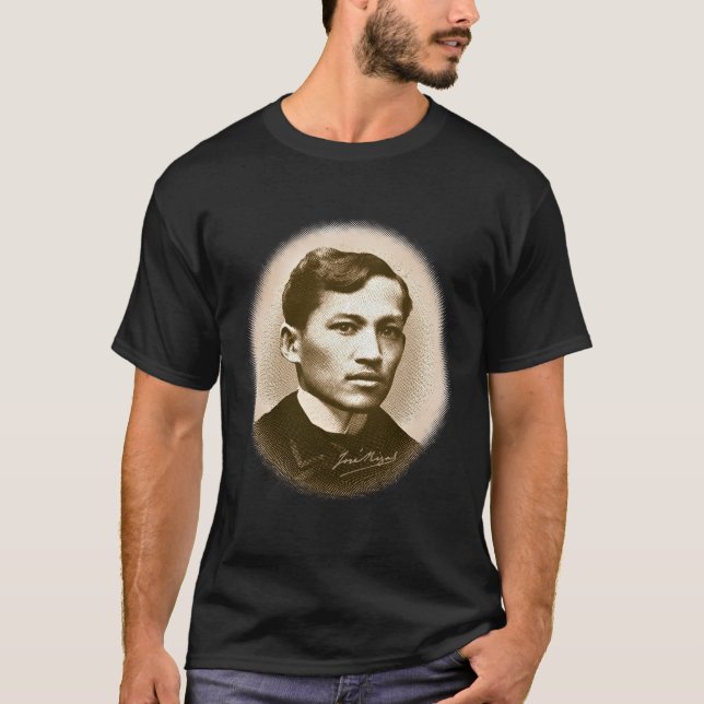 Jose Rizal (Sepia-Druck) T-Shirt (Vorderseite)