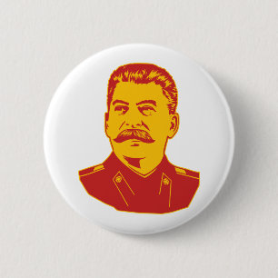 Josef Stalin Porträt Button